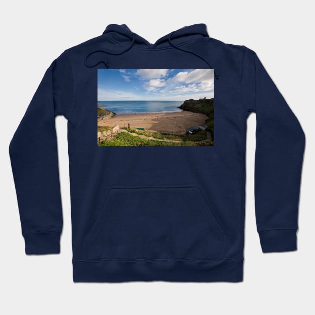 King Edwards Bay, Tynemouth Hoodie by Violaman